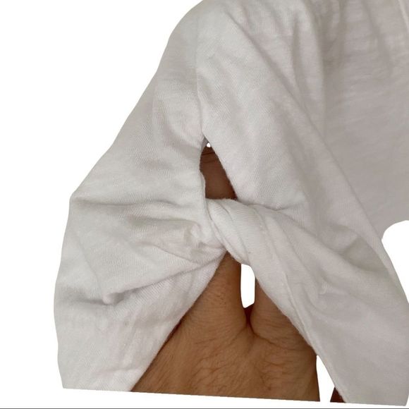 Lord & taylor knit sleeve short sleeve cotton tee shirt size large nwt - Picture 2 of 7